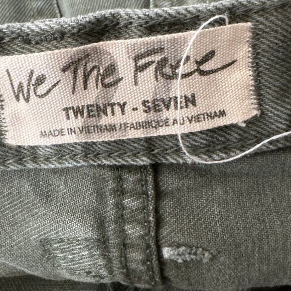 WE THE FREE Free People Makai Cutoff Shorts Khaki Green Distressed Raw Hem 27 - Picture 6 of 9